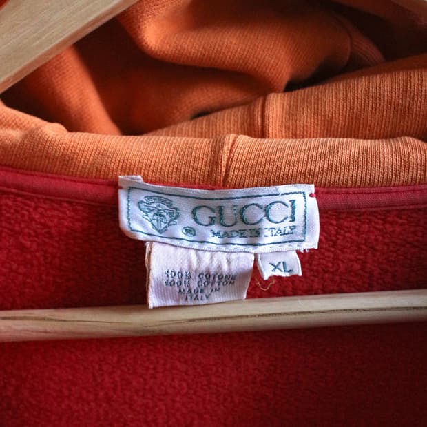 80s 구찌 블랭크 후드 집업