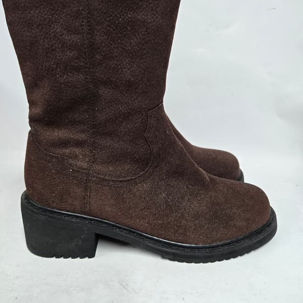 분홍코끼리  스웨이드 털 부츠 235mm