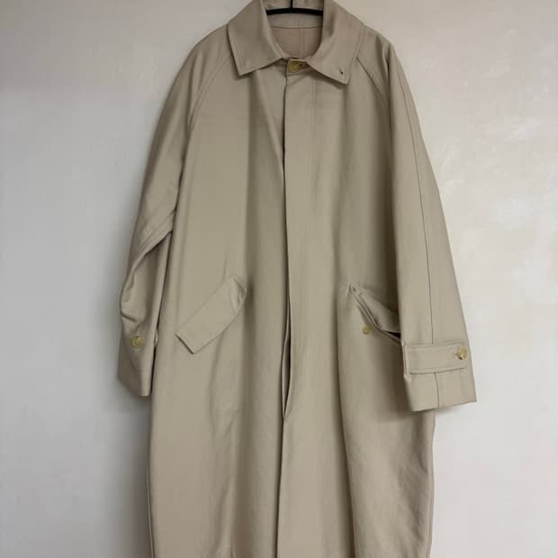 Vtg 라이트 베이지 발마칸 코트