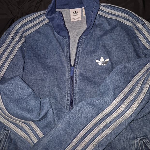 아디다스 데님 파이어버드 져지 L