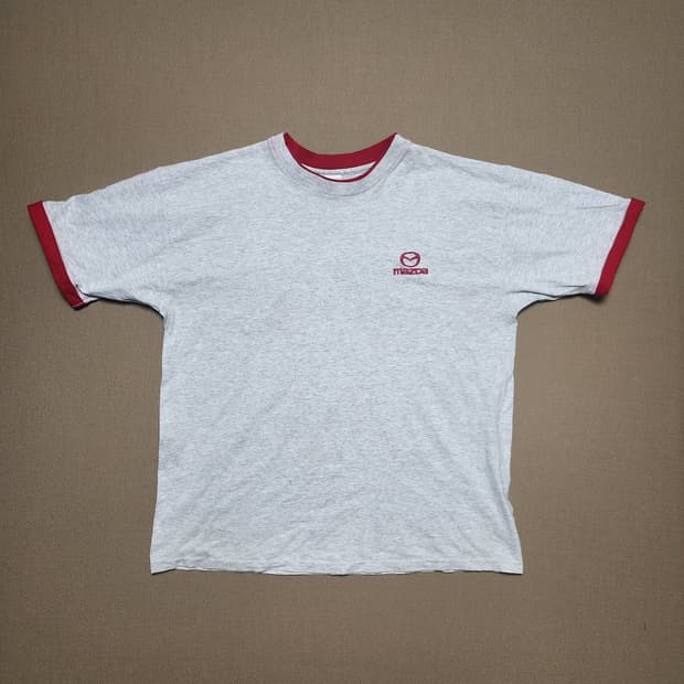 90s~00s USA 마쯔다 Mazda 링거 티셔츠 XL92