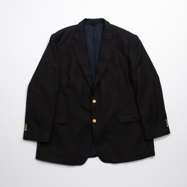 브룩스 브라더스 워터베리 버튼 금장 블레이저 블랙