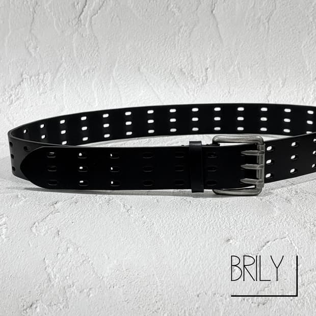 [Unisex] CHRIS 싸이클 펀칭 이태리 통 소가죽 빈티지 벨트