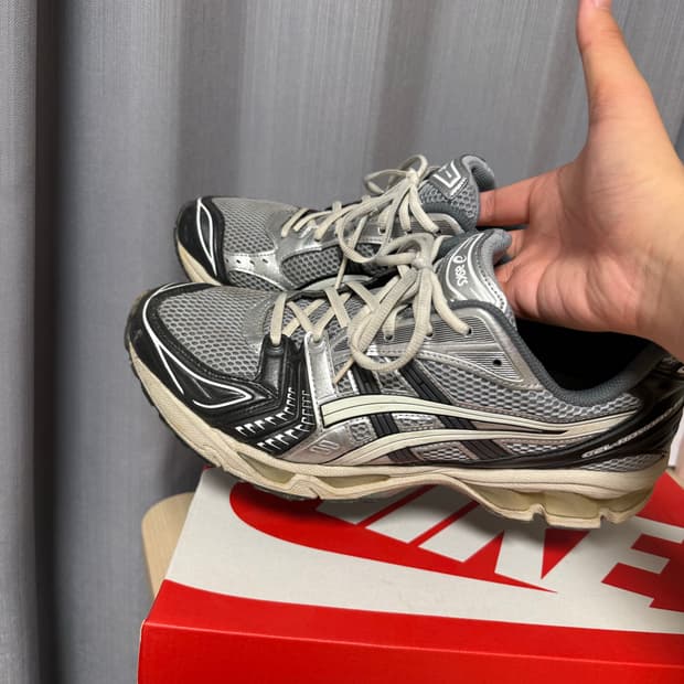 [290] 아식스 젤 카야노 14 블랙 글레이셔 그레이