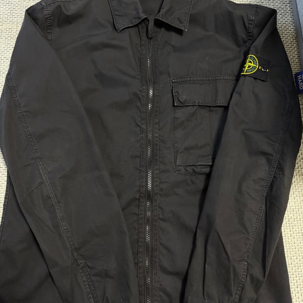 스톤아일랜드 셔츠자켓 블랙 L