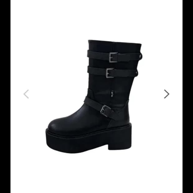 애즈온 마야부츠 미디 블랙