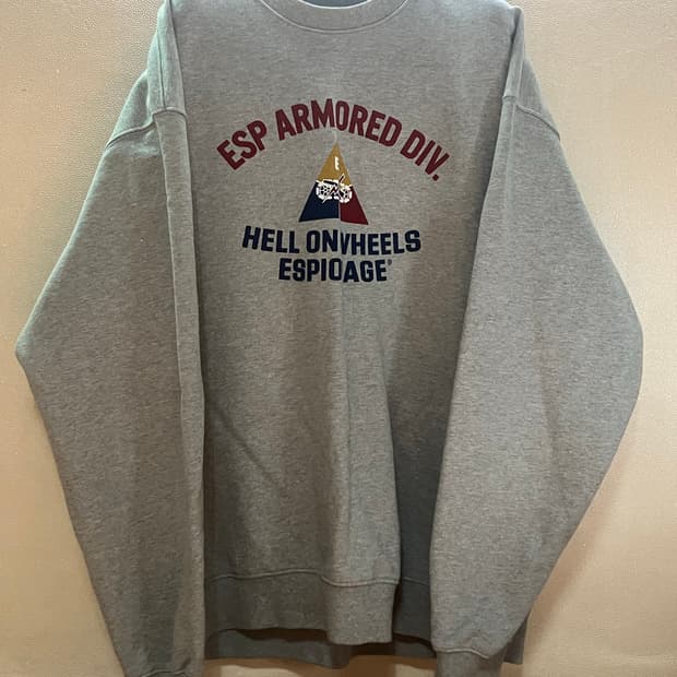 에스피오나지 - Armored Div 헤비웨이트 스웻셔츠 (그레이)