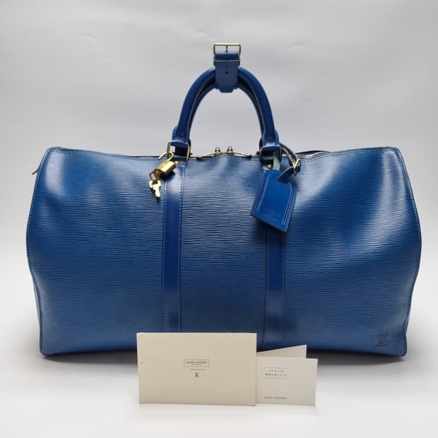 루이비통 키폴50 에삐 보스턴백 블루 (최상급, 남여공용, 여행가방)