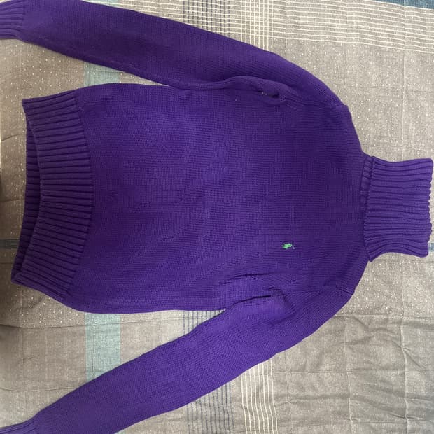 폴로 랄프로렌 터틀넥 퍼플 니트 s