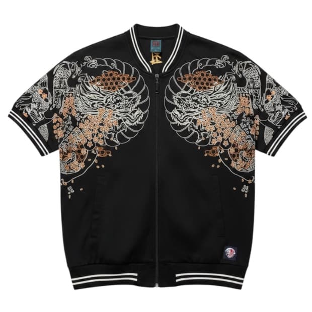 Bullet Noise Irezumi Half Zipup - M