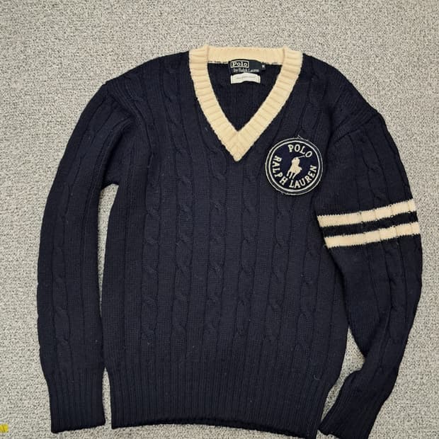 폴로랄프로렌 쿠키패치니트