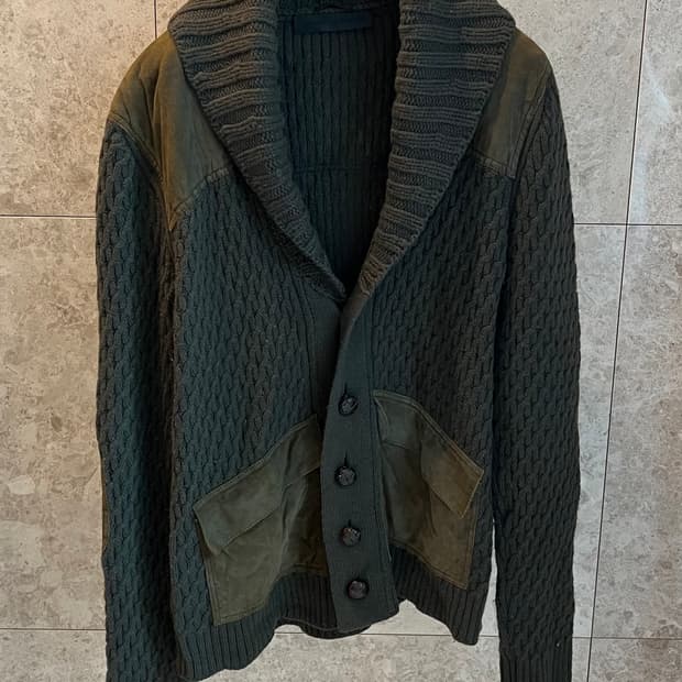 알렉산더맥퀸그린니트가디건