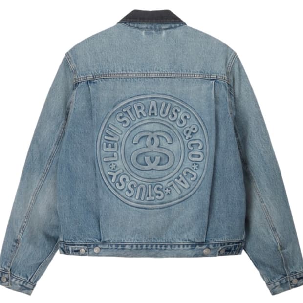 스투시 리바이스 엠보스드 트러커 자켓 L