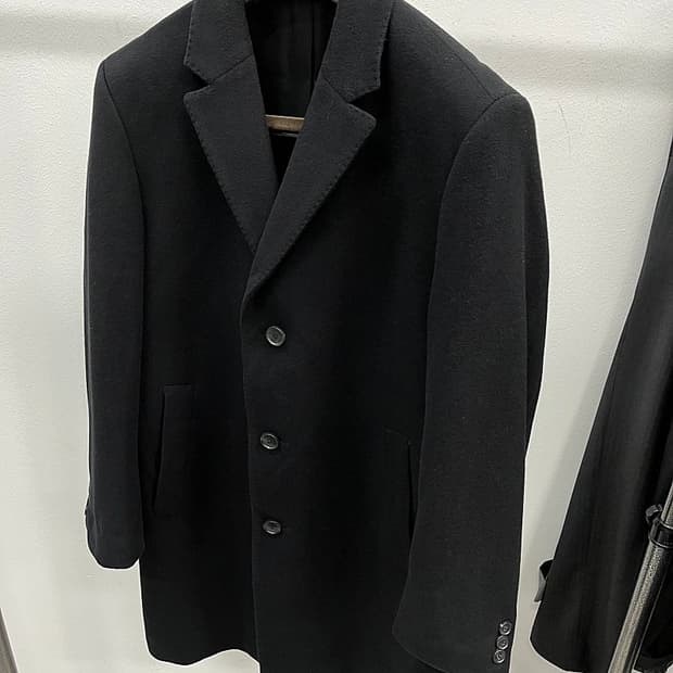 100-105) 휴고보스 울 캐시미어 코트 