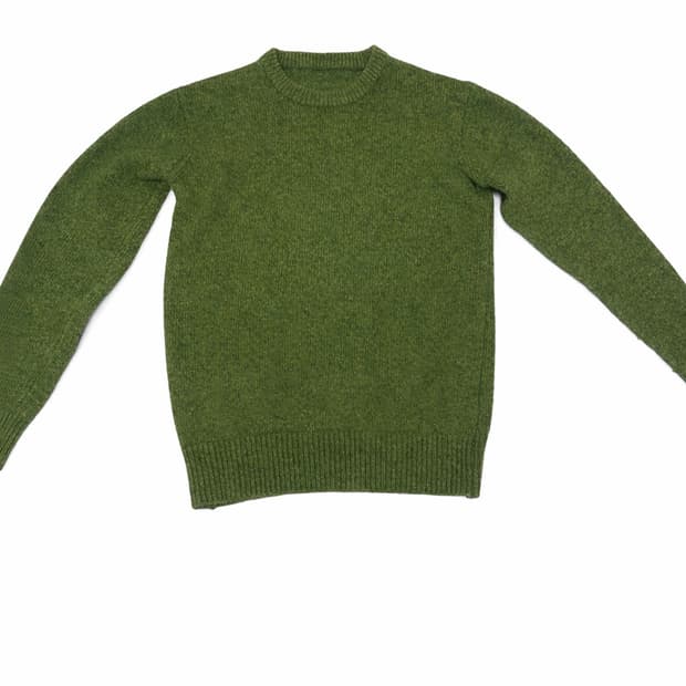 빈티지 그린 니트