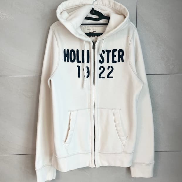 홀리스터 화이트 후드집업 [M]