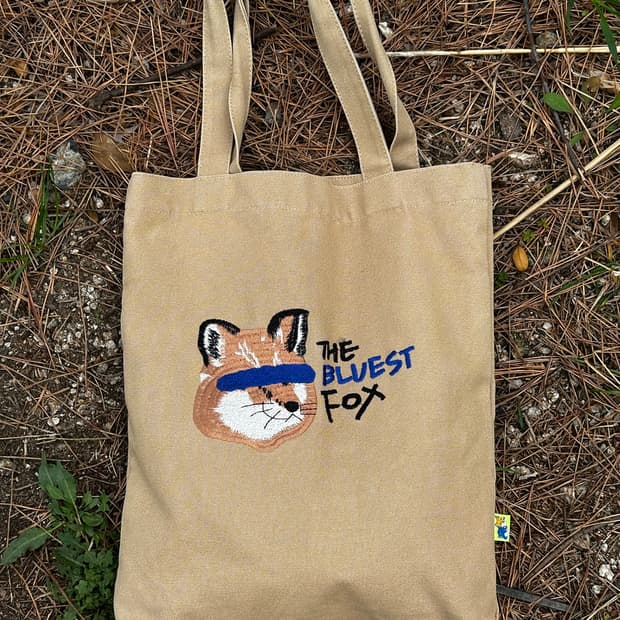 아더에러 메종키츠네 토트백 베이지