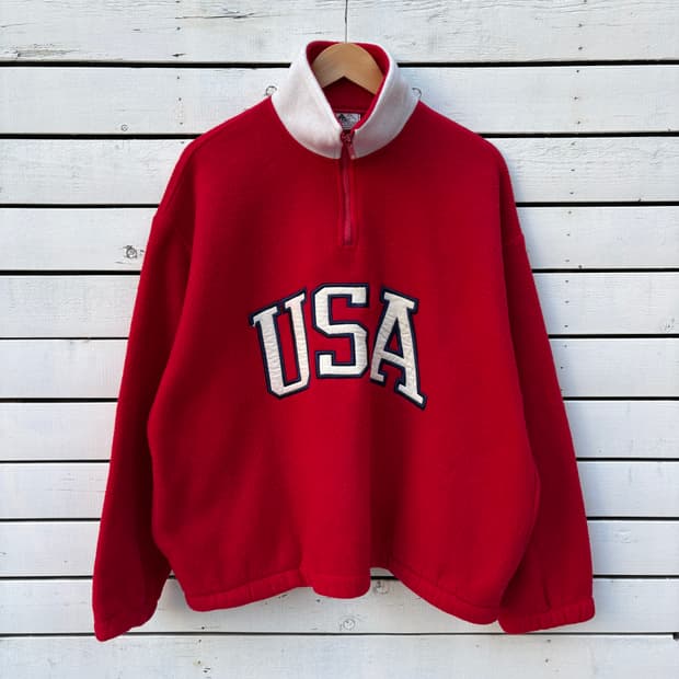 Vintage 빈티지 90s made in usa 플리스 후리스 풀오버