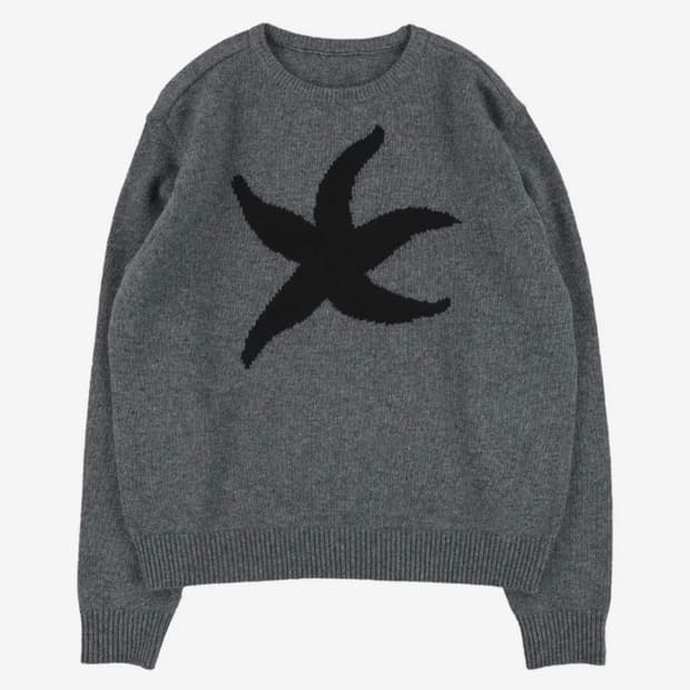 TCM starfish knit (charcoal) S