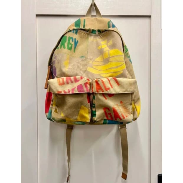 비비안 웨스트우드 락시크 캔버스 백팩