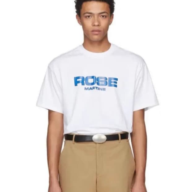 (M) 마틴로즈 반팔 화이트