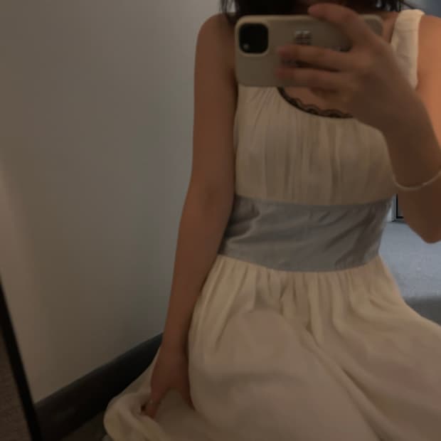 chloe 끌로에 빈티지 화이트 원피스