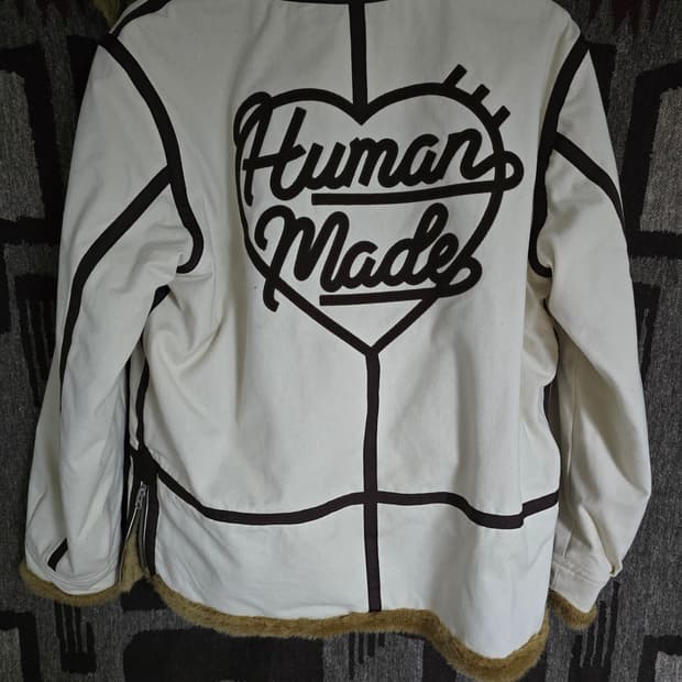 휴먼메이드 밀리터리 캔버스 코트 베이지