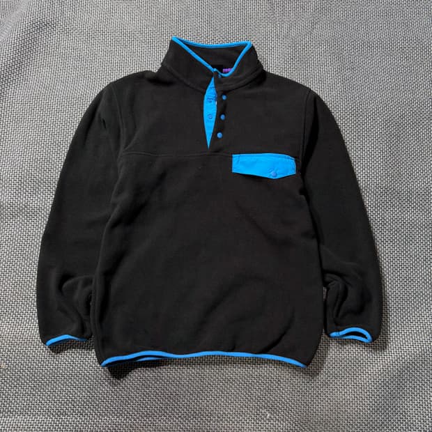 (새상품) 빈티지 아웃도어 플리스 스냅티