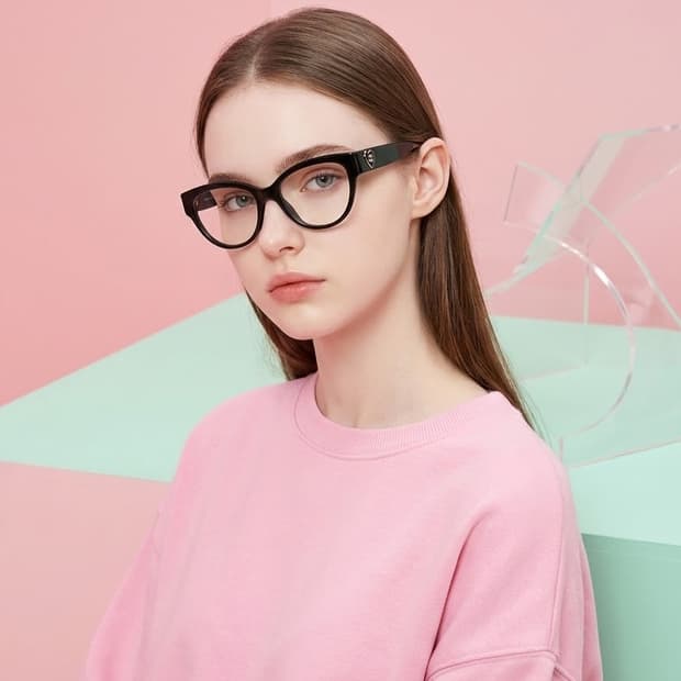 샤넬 하트 캣아이 안경 새상품