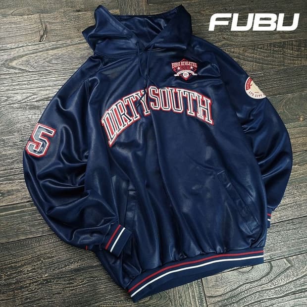 [푸부] 90'S 올드스쿨 빈지티 오버사이즈 글로시 후드티 M20118