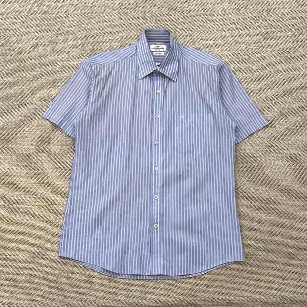 발렌시아가 스트라이프 하프 셔츠 r3512