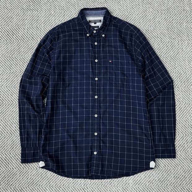  타미힐피거 체크 셔츠 v2840