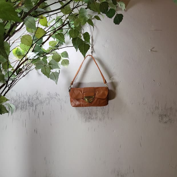 LUOWANG 올 레더 빈티지 토트백