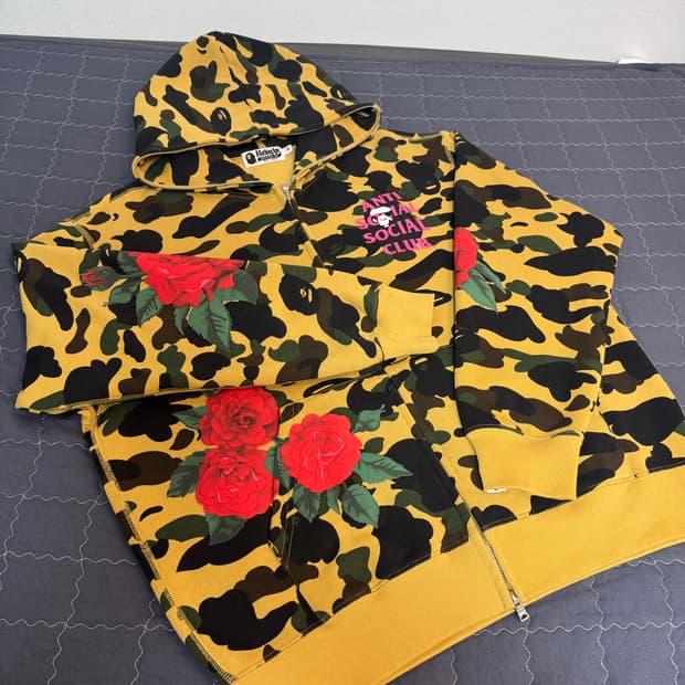 베이프 안티소셜클럽 후드집업 M