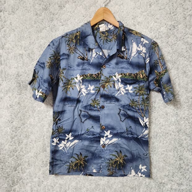 236A [S] 팜웨이브 하와이안 반팔 남방 셔츠