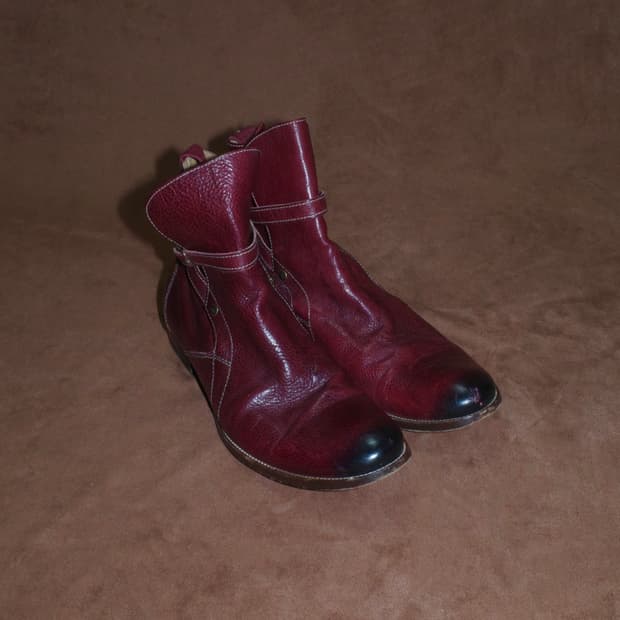 돌체앤가바나 레더 옴브레 부츠