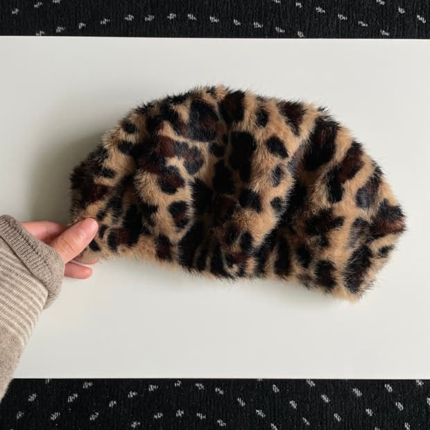 leopard beret