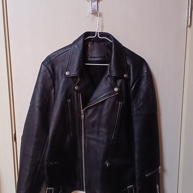 비바스튜디오 블랙 가죽 라이더 자켓(L사이즈) 