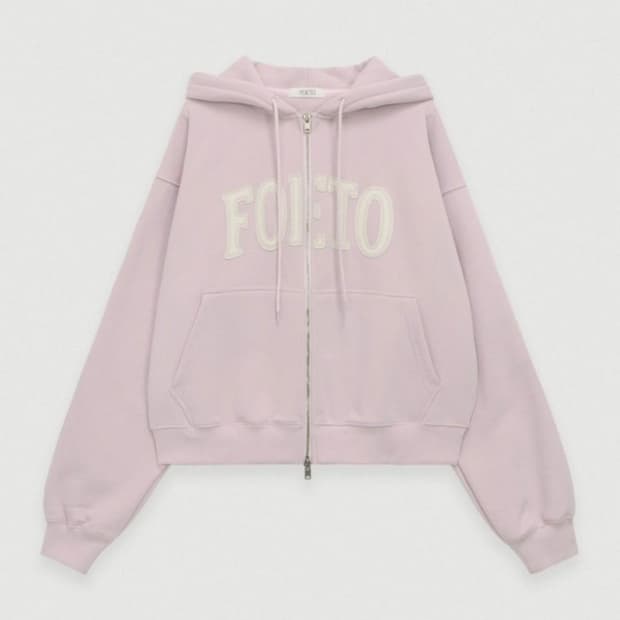 (새상품)Foeto 포에토 마가린 패치 후드집업 핑크