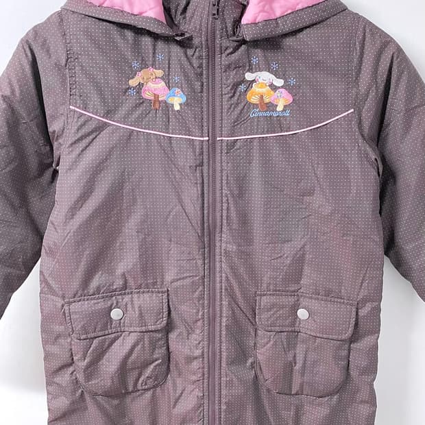 고전 산리오 시나모롤 모카 도트 자켓 점퍼 메조피아노