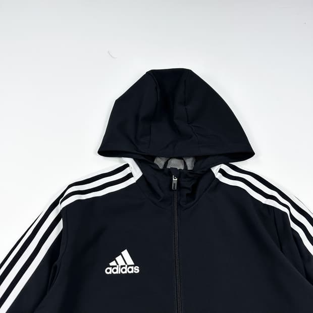 아디다스 오리지널 풀오버 블랙 바람막이 자켓 (M)