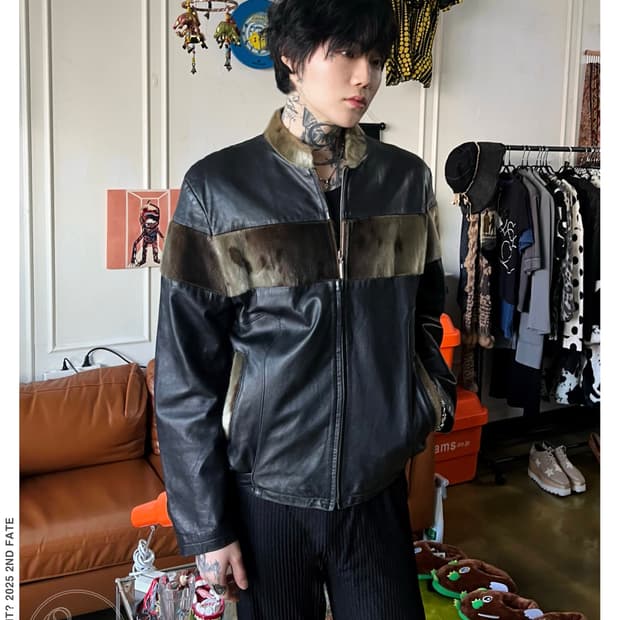 Real Seal Fur & Lambskin Bomber Jacket