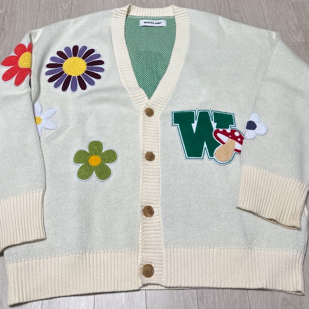 일본 자수 가디건