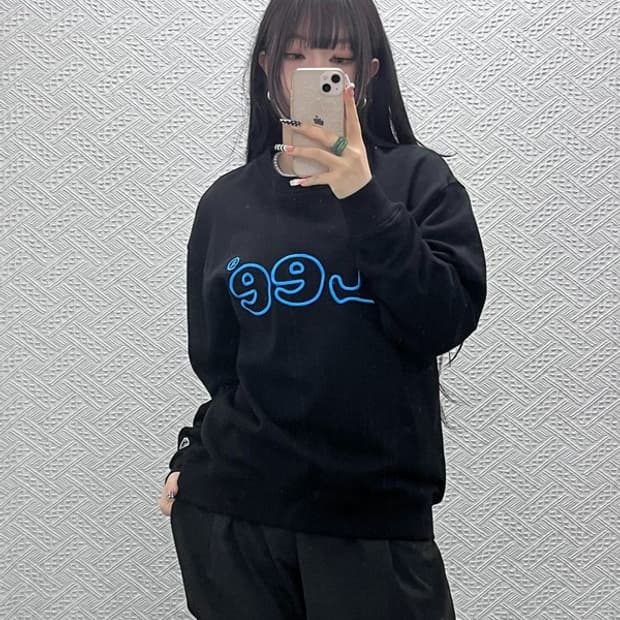 LEE 리 올드스쿨 펑크 키치 스티치 로고 맨투맨 M C10599