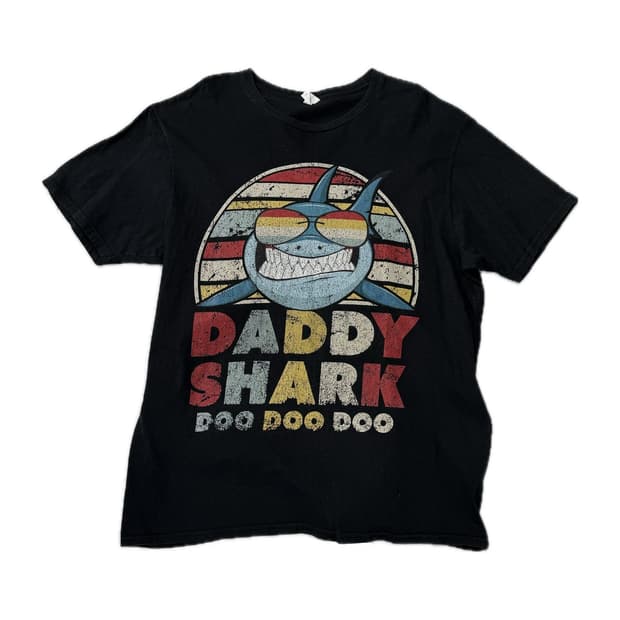 Daddy Shark 빈티지 티