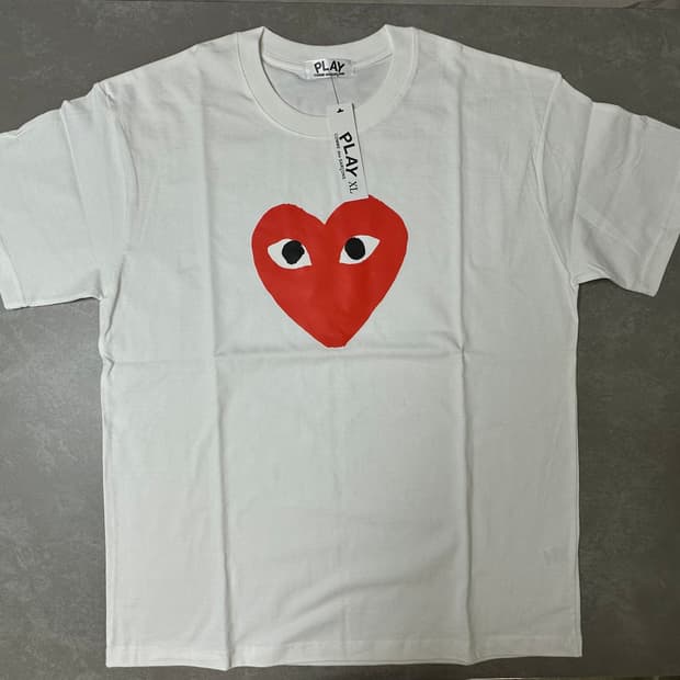 꼼데 가슴 빅로고 반판티