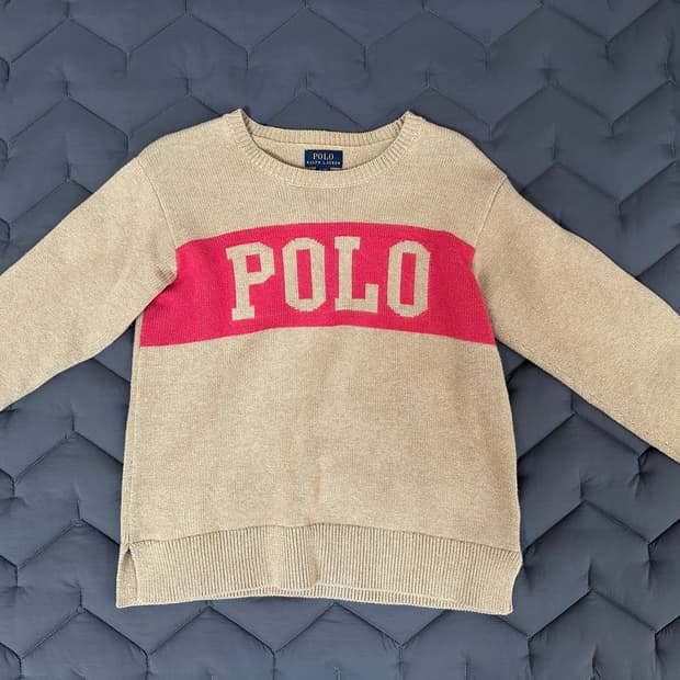 폴로 크롭 니트