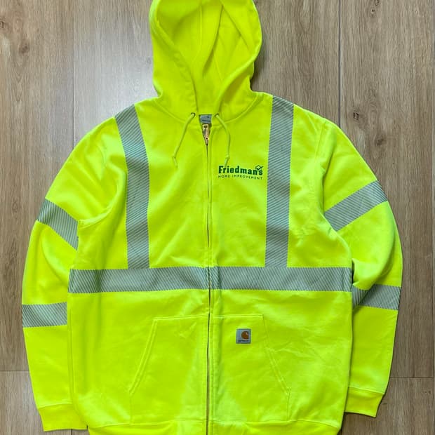 택포) 칼하트 USA Hi-vis 리플렉티브 집업 후드