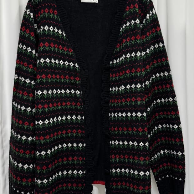 로미스토리 니트 오버핏 가디건