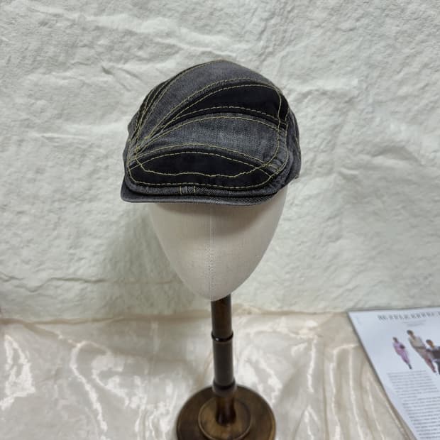 빈티지 워싱 데님 앞모자 헌팅캡